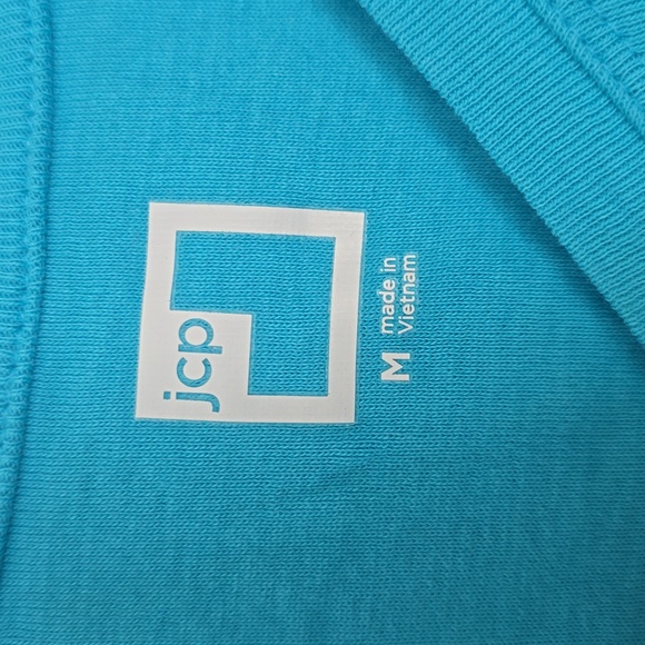 JCPenney Blue Short Sleeve Tee - Picture 2 of 3